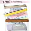 image:imageMr Pen Clear Pencil Pouch 850x425 3 Pack Durable TPU Material  Medium WaterResistant Pencil Bags with Smooth Zipper Multipurpose Clear Pouch for Stationery School OfficeAutumn