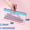 image:imageMr Pen Clear Pencil Pouch 850x425 3 Pack Durable TPU Material  Medium WaterResistant Pencil Bags with Smooth Zipper Multipurpose Clear Pouch for Stationery School OfficeVivid Earth