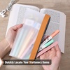 image:imageMr Pen Clear Pencil Pouch 850x425 3 Pack Durable TPU Material  Medium WaterResistant Pencil Bags with Smooth Zipper Multipurpose Clear Pouch for Stationery School OfficeEarthy