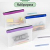 image:imageMr Pen Clear Pencil Pouch 850x425 3 Pack Durable TPU Material  Medium WaterResistant Pencil Bags with Smooth Zipper Multipurpose Clear Pouch for Stationery School OfficeLavender Dreams