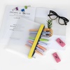 image:imageMr Pen Clear Pencil Pouch 850x425 3 Pack Durable TPU Material  Medium WaterResistant Pencil Bags with Smooth Zipper Multipurpose Clear Pouch for Stationery School OfficeSunset Harmony
