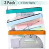 image:imageMr Pen Clear Pencil Pouch 850x425 3 Pack Durable TPU Material  Medium WaterResistant Pencil Bags with Smooth Zipper Multipurpose Clear Pouch for Stationery School OfficeLime Vibe