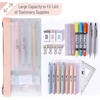 image:imageMr Pen Clear Pencil Pouch 850x425 3 Pack Durable TPU Material  Medium WaterResistant Pencil Bags with Smooth Zipper Multipurpose Clear Pouch for Stationery School OfficeEarth Tone
