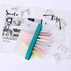 image:imageMr Pen Clear Pencil Pouch 850x425 3 Pack Durable TPU Material  Medium WaterResistant Pencil Bags with Smooth Zipper Multipurpose Clear Pouch for Stationery School OfficeLime Vibe