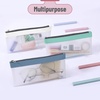 image:imageMr Pen Clear Pencil Pouch 850x425 3 Pack Durable TPU Material  Medium WaterResistant Pencil Bags with Smooth Zipper Multipurpose Clear Pouch for Stationery School OfficeDeep Sunshine