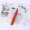 image:imageMr Pen Clear Pencil Pouch 850x425 3 Pack Durable TPU Material  Medium WaterResistant Pencil Bags with Smooth Zipper Multipurpose Clear Pouch for Stationery School OfficeDeep Sunshine
