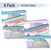 image:imageMr Pen Clear Pencil Pouch 850x425 3 Pack Durable TPU Material  Medium WaterResistant Pencil Bags with Smooth Zipper Multipurpose Clear Pouch for Stationery School OfficeVivid Earth