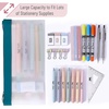 image:imageMr Pen Clear Pencil Pouch 850x425 3 Pack Durable TPU Material  Medium WaterResistant Pencil Bags with Smooth Zipper Multipurpose Clear Pouch for Stationery School OfficeDeep Sunshine
