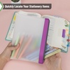 image:imageMr Pen Clear Pencil Pouch 850x425 3 Pack Durable TPU Material  Medium WaterResistant Pencil Bags with Smooth Zipper Multipurpose Clear Pouch for Stationery School OfficeLavender Dreams