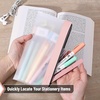 image:imageMr Pen Clear Pencil Pouch 850x425 3 Pack Durable TPU Material  Medium WaterResistant Pencil Bags with Smooth Zipper Multipurpose Clear Pouch for Stationery School OfficeEarth Tone