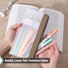 image:imageMr Pen Clear Pencil Pouch 850x425 3 Pack Durable TPU Material  Medium WaterResistant Pencil Bags with Smooth Zipper Multipurpose Clear Pouch for Stationery School OfficeNatural Glow