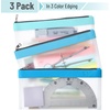 image:imageMr Pen Clear Pencil Pouch 850x425 3 Pack Durable TPU Material  Medium WaterResistant Pencil Bags with Smooth Zipper Multipurpose Clear Pouch for Stationery School OfficeBlue Shades