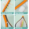 image:imageMr Pen Clear Pencil Pouch 850x425 3 Pack Durable TPU Material  Medium WaterResistant Pencil Bags with Smooth Zipper Multipurpose Clear Pouch for Stationery School OfficeLime Vibe