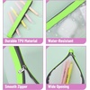 image:imageMr Pen Clear Pencil Pouch 850x425 3 Pack Durable TPU Material  Medium WaterResistant Pencil Bags with Smooth Zipper Multipurpose Clear Pouch for Stationery School OfficeCandy