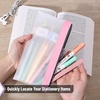 image:imageMr Pen Clear Pencil Pouch 850x425 3 Pack Durable TPU Material  Medium WaterResistant Pencil Bags with Smooth Zipper Multipurpose Clear Pouch for Stationery School OfficePink Shades