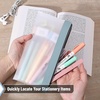 image:imageMr Pen Clear Pencil Pouch 850x425 3 Pack Durable TPU Material  Medium WaterResistant Pencil Bags with Smooth Zipper Multipurpose Clear Pouch for Stationery School OfficeVivid Earth