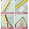 image:imageMr Pen Clear Pencil Pouch 850x425 3 Pack Durable TPU Material  Medium WaterResistant Pencil Bags with Smooth Zipper Multipurpose Clear Pouch for Stationery School OfficeSunset