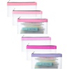 image:imageMr Pen Clear Pencil Pouch 850x425 3 Pack Durable TPU Material  Medium WaterResistant Pencil Bags with Smooth Zipper Multipurpose Clear Pouch for Stationery School OfficePink Shades