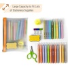 image:imageMr Pen Clear Pencil Pouch 850x425 3 Pack Durable TPU Material  Medium WaterResistant Pencil Bags with Smooth Zipper Multipurpose Clear Pouch for Stationery School OfficeSunset Harmony