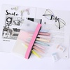 image:imageMr Pen Clear Pencil Pouch 850x425 3 Pack Durable TPU Material  Medium WaterResistant Pencil Bags with Smooth Zipper Multipurpose Clear Pouch for Stationery School OfficePink Shades