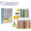 image:imageMr Pen Clear Pencil Pouch 850x425 3 Pack Durable TPU Material  Medium WaterResistant Pencil Bags with Smooth Zipper Multipurpose Clear Pouch for Stationery School OfficeBlue Shades