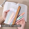 image:imageMr Pen Clear Pencil Pouch 850x425 3 Pack Durable TPU Material  Medium WaterResistant Pencil Bags with Smooth Zipper Multipurpose Clear Pouch for Stationery School OfficeAutumn