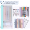 image:imageMr Pen Clear Pencil Pouch 850x425 3 Pack Durable TPU Material  Medium WaterResistant Pencil Bags with Smooth Zipper Multipurpose Clear Pouch for Stationery School OfficeVivid Earth