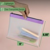 image:imageMr Pen Clear Pencil Pouch 850x425 3 Pack Durable TPU Material  Medium WaterResistant Pencil Bags with Smooth Zipper Multipurpose Clear Pouch for Stationery School OfficeLavender Dreams