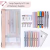 image:imageMr Pen Clear Pencil Pouch 850x425 3 Pack Durable TPU Material  Medium WaterResistant Pencil Bags with Smooth Zipper Multipurpose Clear Pouch for Stationery School OfficeDusty Rose