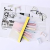 image:imageMr Pen Clear Pencil Pouch 850x425 3 Pack Durable TPU Material  Medium WaterResistant Pencil Bags with Smooth Zipper Multipurpose Clear Pouch for Stationery School OfficeSunset