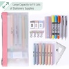 image:imageMr Pen Clear Pencil Pouch 850x425 3 Pack Durable TPU Material  Medium WaterResistant Pencil Bags with Smooth Zipper Multipurpose Clear Pouch for Stationery School OfficePastel