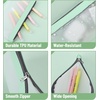 image:imageMr Pen Clear Pencil Pouch 850x425 3 Pack Durable TPU Material  Medium WaterResistant Pencil Bags with Smooth Zipper Multipurpose Clear Pouch for Stationery School OfficeMorandi