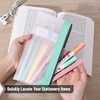 image:imageMr Pen Clear Pencil Pouch 850x425 3 Pack Durable TPU Material  Medium WaterResistant Pencil Bags with Smooth Zipper Multipurpose Clear Pouch for Stationery School OfficeDeep Sunshine