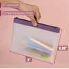 image:imageMr Pen Clear Pencil Pouch 9 x 688 3 Pack Durable TPU Material  Large WaterResistant Pencil Bags with Smooth Zipper Multipurpose Clear Pouch for Stationery School Office