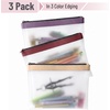 image:imageMr Pen Clear Pencil Pouch 9 x 688 3 Pack Durable TPU Material  Large WaterResistant Pencil Bags with Smooth Zipper Multipurpose Clear Pouch for Stationery School Office