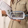 image:imageMr Pen Clear Pencil Pouch Large Capacity Makeup Pouch  Clear Pen Pencil Case Cosmetics Bag MultiPurpose for Travel School Teen Girls Transparent Stationary BagBlue
