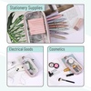 image:imageMr Pen Clear Pencil Pouch Large Capacity Makeup Pouch  Clear Pen Pencil Case Cosmetics Bag MultiPurpose for Travel School Teen Girls Transparent Stationary BagPink