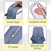 image:imageMr Pen Clear Pencil Pouch Large Capacity Makeup Pouch  Clear Pen Pencil Case Cosmetics Bag MultiPurpose for Travel School Teen Girls Transparent Stationary BagBlue
