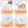 image:imageMr Pen Clear Pencil Pouch Large Capacity Makeup Pouch  Clear Pen Pencil Case Cosmetics Bag MultiPurpose for Travel School Teen Girls Transparent Stationary BagWhite
