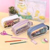 image:imageMr Pen Clear Pencil Pouch Large Capacity Makeup Pouch  Clear Pen Pencil Case Cosmetics Bag MultiPurpose for Travel School Teen Girls Transparent Stationary BagWhite