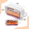 image:imageMr Pen Clear Pencil Pouch Large Capacity Makeup Pouch  Clear Pen Pencil Case Cosmetics Bag MultiPurpose for Travel School Teen Girls Transparent Stationary BagWhite