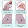 image:imageMr Pen Clear Pencil Pouch Large Capacity Makeup Pouch  Clear Pen Pencil Case Cosmetics Bag MultiPurpose for Travel School Teen Girls Transparent Stationary BagPink