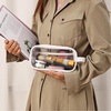 image:imageMr Pen Clear Pencil Pouch Large Capacity Makeup Pouch  Clear Pen Pencil Case Cosmetics Bag MultiPurpose for Travel School Teen Girls Transparent Stationary BagWhite
