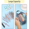 image:imageMr Pen Clear Pencil Pouch Large Capacity Makeup Pouch  Clear Pen Pencil Case Cosmetics Bag MultiPurpose for Travel School Teen Girls Transparent Stationary BagBlue