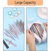 image:imageMr Pen Clear Pencil Pouch Large Capacity Makeup Pouch  Clear Pen Pencil Case Cosmetics Bag MultiPurpose for Travel School Teen Girls Transparent Stationary BagWhite