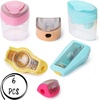 image:imageMr Pen Colorful Pencil Sharpeners with Lid 6 Pcs Cute Pencil Sharpeners  Pencil Sharpener for Kids Pencil Sharpeners for Students Manual Pencil Sharpener