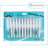 image:imageMr Pen Correction Pen Correction Fluid Pack of 12  Correction liquid White White Correction Fluid12 Count Pack of 1
