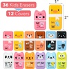 image:imageMr Pen Cute Animal Eraser with Clean Up Roller and Cover 36 Pack LatexFree Bulk Pencil Erasers for Teens amp Kids Teacher Classroom School Supplies Party Favor
