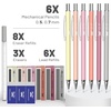 image:imageMr Pen Cute Mechanical Pencil Set with Lead Refills amp Erasers 6 Pack  2 Sizes 05 amp 07mm 6x Tubes HB amp 2B Lead Refill 3x Erasers for School Supplies Note Taking Drawing Sketching Office