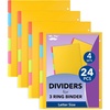 image:imageMr Pen Dividers for 3 Ring Binder 2 Sets 6 PackSet 12 pcs  Letter Size Binder Dividers with Tabs for Student Teacher Office Home OrganizersBright